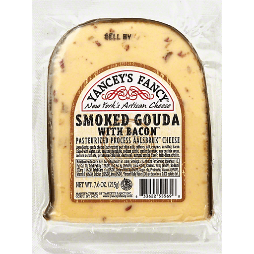 Gourmet Foods International Food Yancey's Smoked Gouda with Bacon