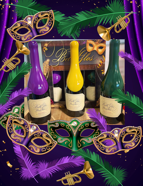 Alabama Crown Wine Limited Mardi Gras Edition of Belle Glos Pinot Noir (3 Pack Set)