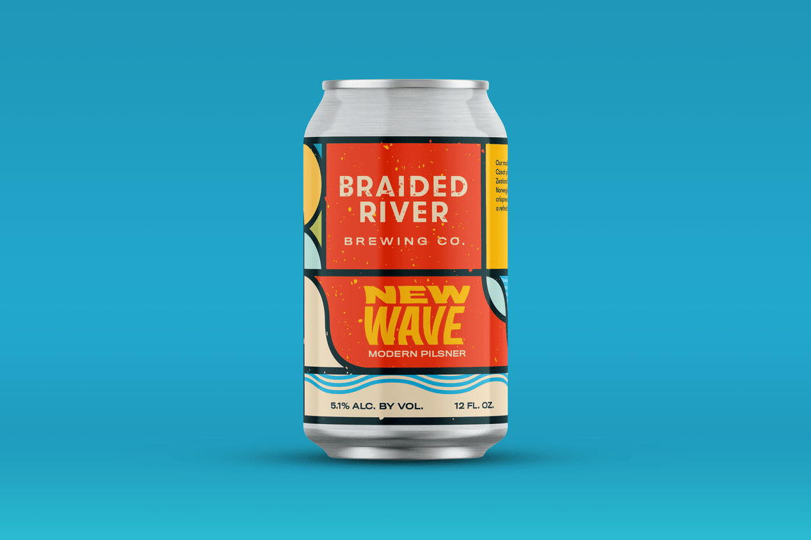 Bud Busch Beer Braided River New Wave