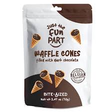 Gourmet Foods International Food Waffle Cone Dark Chocolate Ends