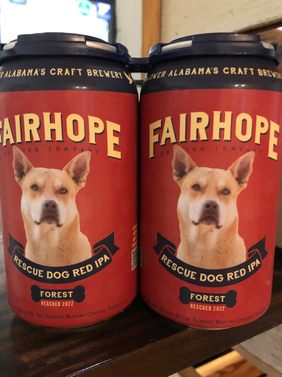 Bud Busch Beer Fairhope Brewing Rescue Dog Red