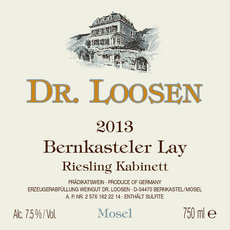 Dr. Loosen Reisling Dr. Loosen Riesling Bernkasteler Lay Kabinett 2016