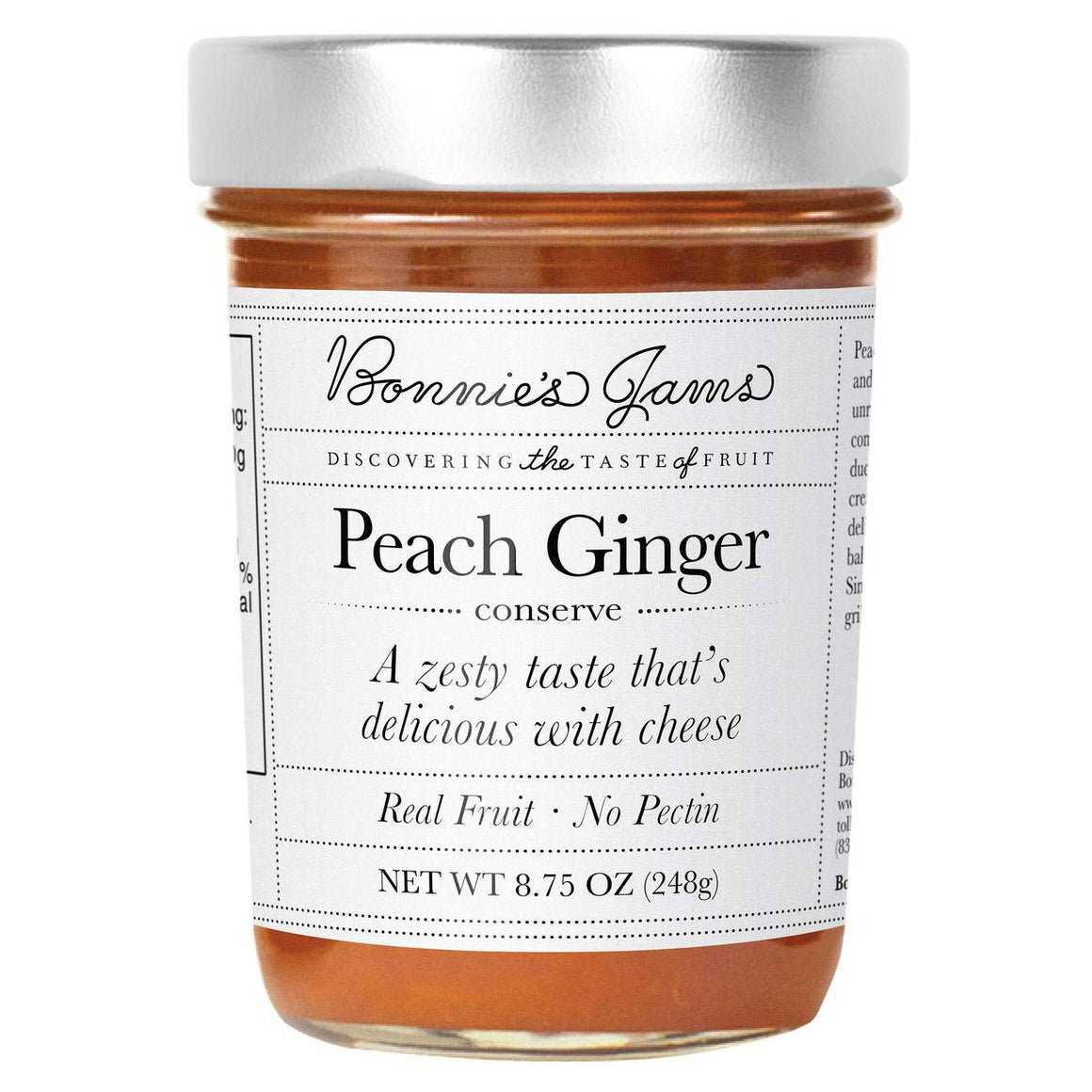 Gourmet Foods International Food Bonnie's Peach Ginger Jam