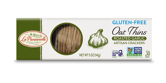Gourmet Foods International Food La Panzanella Roasted Garlic Oat Thins