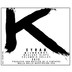 K Vintners Syrah K Vintners Syrah "Milbrandt" (Wahluke Slope) 15