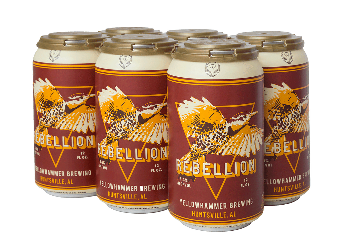 Yellowhammer Brewing (Huntsville, Alabama) Craft Beer Yellowhammer Rebellion 6 Pack